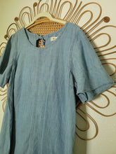 Load image into Gallery viewer, L - Madewell Chambray Swing Dress
