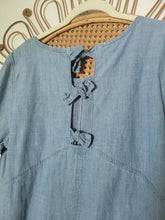 Load image into Gallery viewer, L - Madewell Chambray Swing Dress
