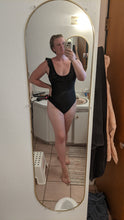 Load image into Gallery viewer, low back ruffle little black suit size Large
