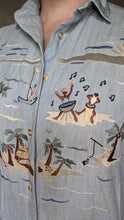 Load image into Gallery viewer, Canbridge Company embroidered chambray
