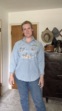 Load image into Gallery viewer, Canbridge Company embroidered chambray
