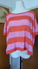 Load image into Gallery viewer, S - H&amp;M orange and pink oversized tee
