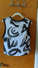 Load image into Gallery viewer, L - black and white crop tank
