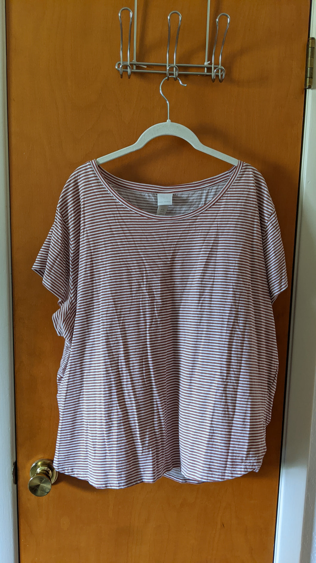 XXL - H&M rust stripe tee