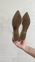 Load image into Gallery viewer, 8.5 - White Ankle Strap Flats
