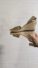 Load image into Gallery viewer, 9 - J Crew Calf Hair Leopard Wedges

