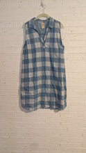 Load image into Gallery viewer, L - checkered chambray dress
