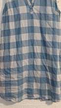 Load image into Gallery viewer, L - checkered chambray dress
