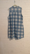 Load image into Gallery viewer, L - checkered chambray dress
