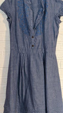 Load image into Gallery viewer, S - chambray embroidered dress
