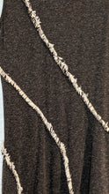 Load image into Gallery viewer, S/M - gray fringe detail dress

