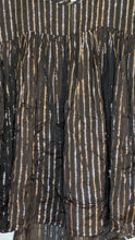 Load image into Gallery viewer, S - H&amp;M black and metallic blouse
