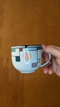 Load image into Gallery viewer, Set of 2 Post Modern teacups
