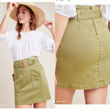 Load image into Gallery viewer, L/14 - Celery Anthropologie Skirt
